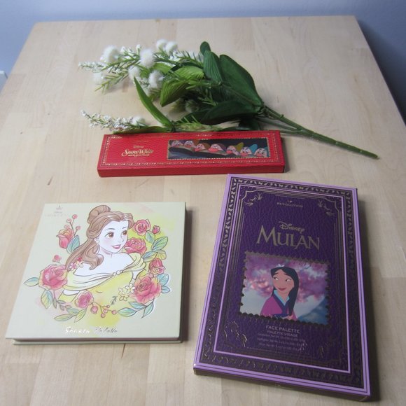 DISNEY Eyeshadow Palettes Bundle NIB Mulan, Snow White, Beauty and the Beast - Picture 1 of 6